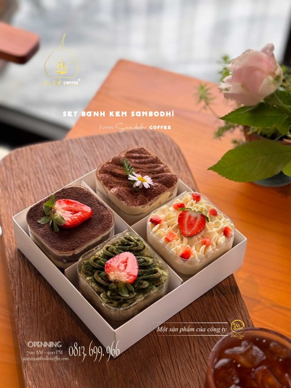 Set Bánh Kem Sambodhi – Hương vị ngọt ngào của mùa Đà Lạt