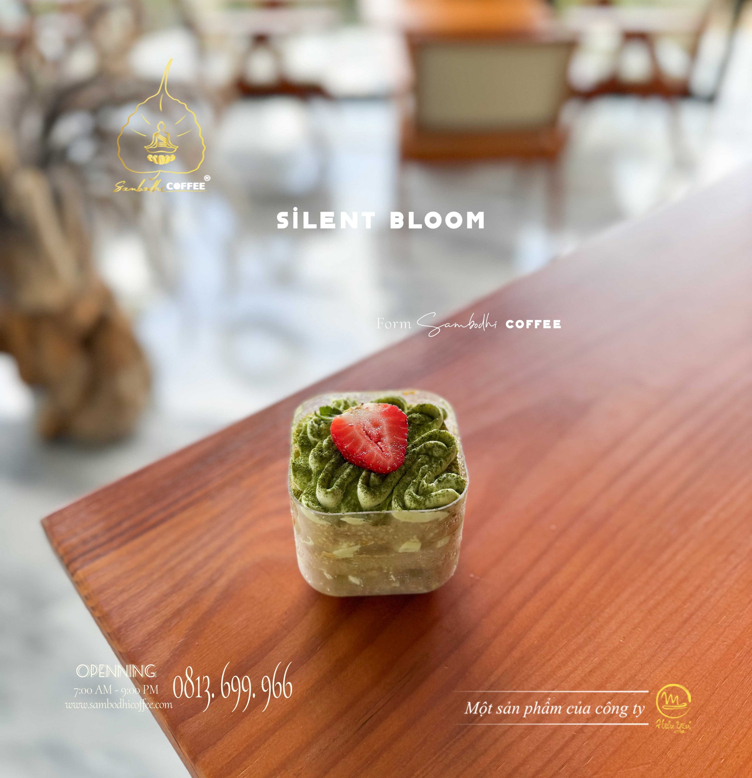 Bánh Kem Cheese Trà Xanh - Silent Bloom